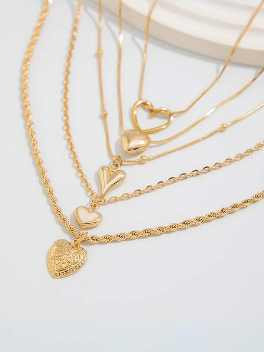 Ishhaara Heartstrings Stack Necklace