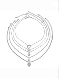 Ishhaara Heartstrings Stack Necklace