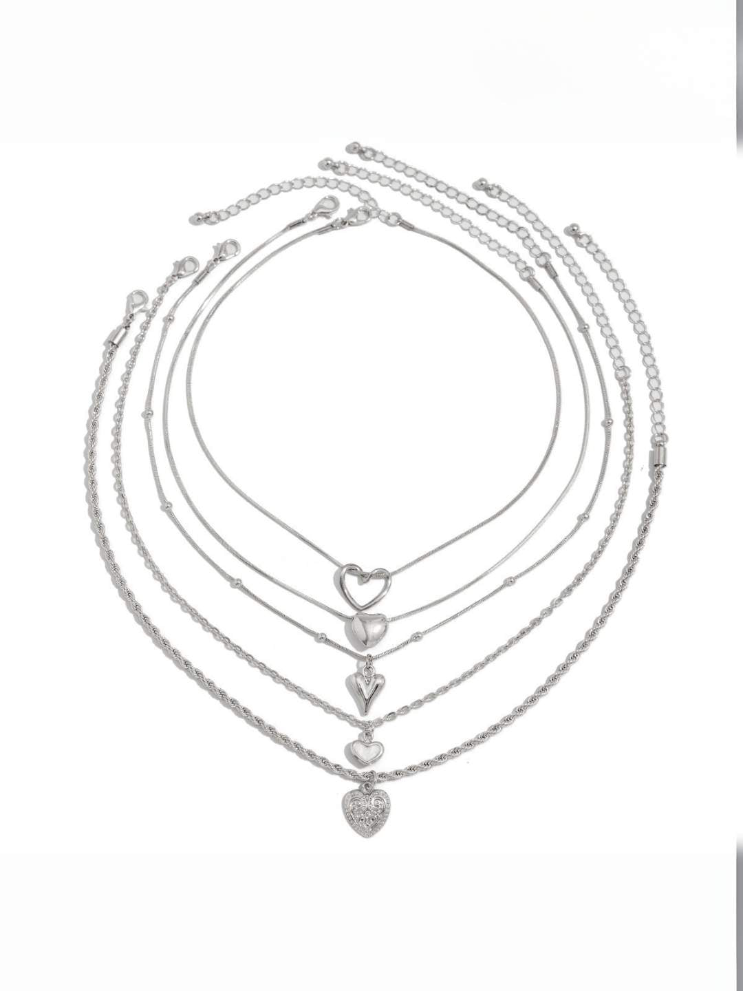 Ishhaara Heartstrings Stack Necklace