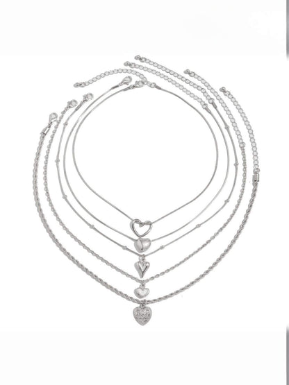 Ishhaara Heartstrings Stack Necklace