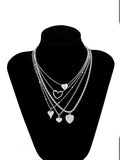 Ishhaara Heartstrings Stack Necklace