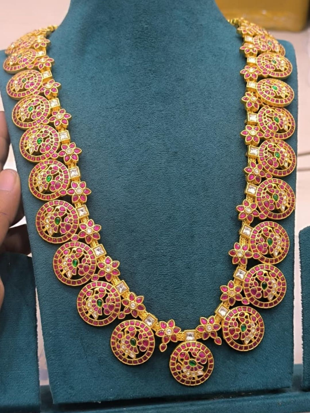 Ishhaara Heavy Antique Gold Bridal Coin Necklace