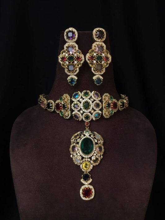 Ishhaara Heritage Designer Statement Necklace