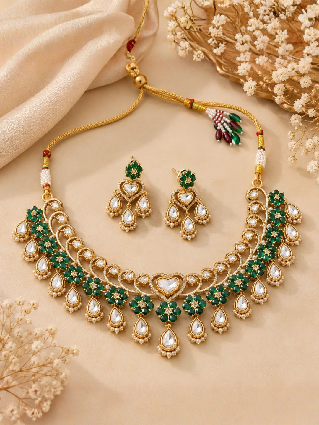 Ishhaara Heritage Floral Design Choker