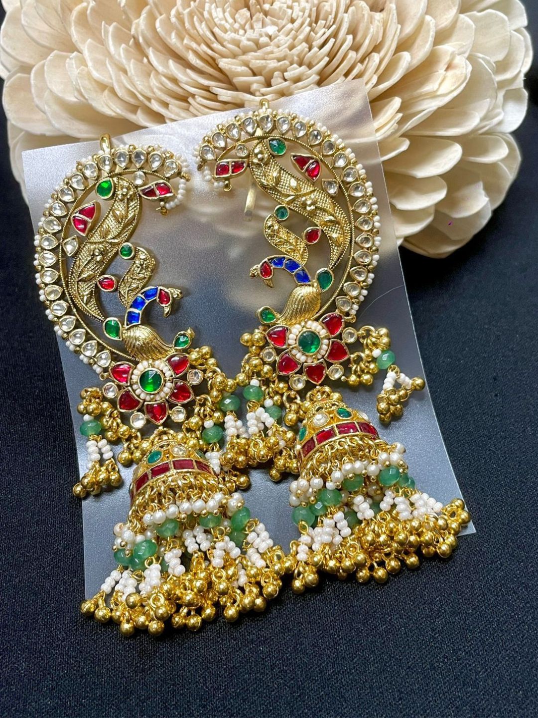 Ishhaara Heritage Jadau Kundan Earrings