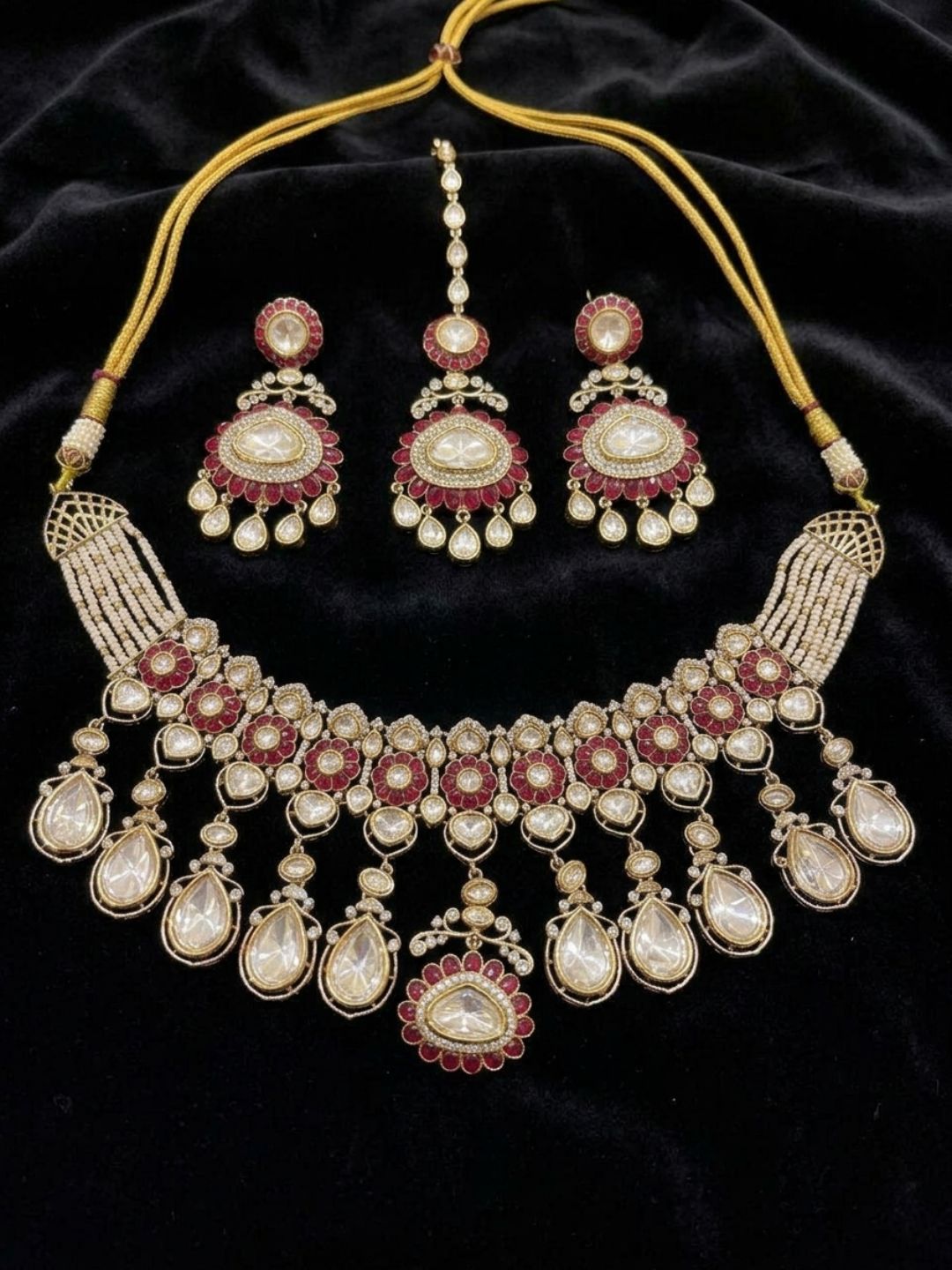 Ishhaara Heritage Kundan Polki Necklace