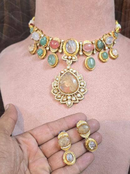 Ishhaara Heritage Natural Stone Set
