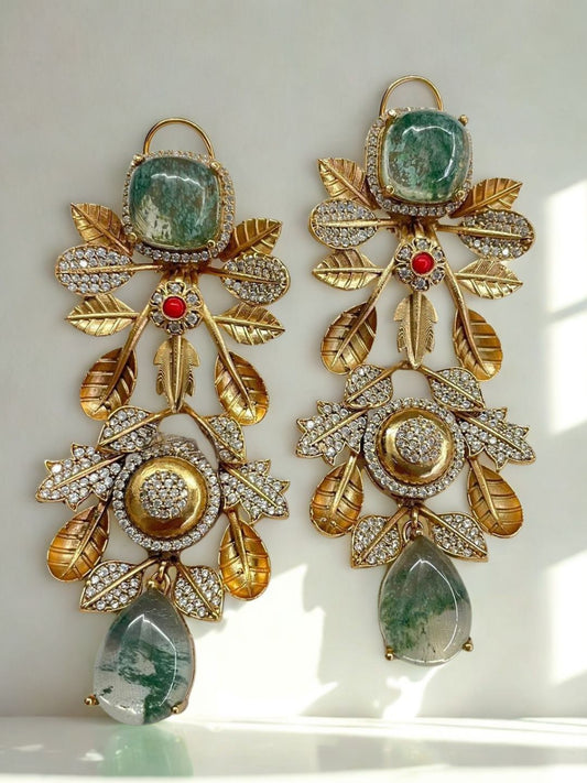 Ishhaara Heritage Precious Stone Studded Dangler Earring