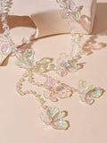 Ishhaara High Grade Crystal Flower Necklace