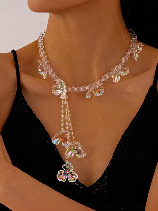 Ishhaara High Grade Crystal Flower Necklace