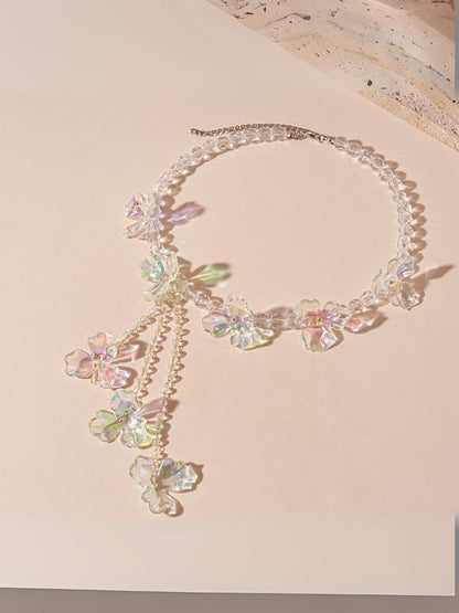 Ishhaara High Grade Crystal Flower Necklace