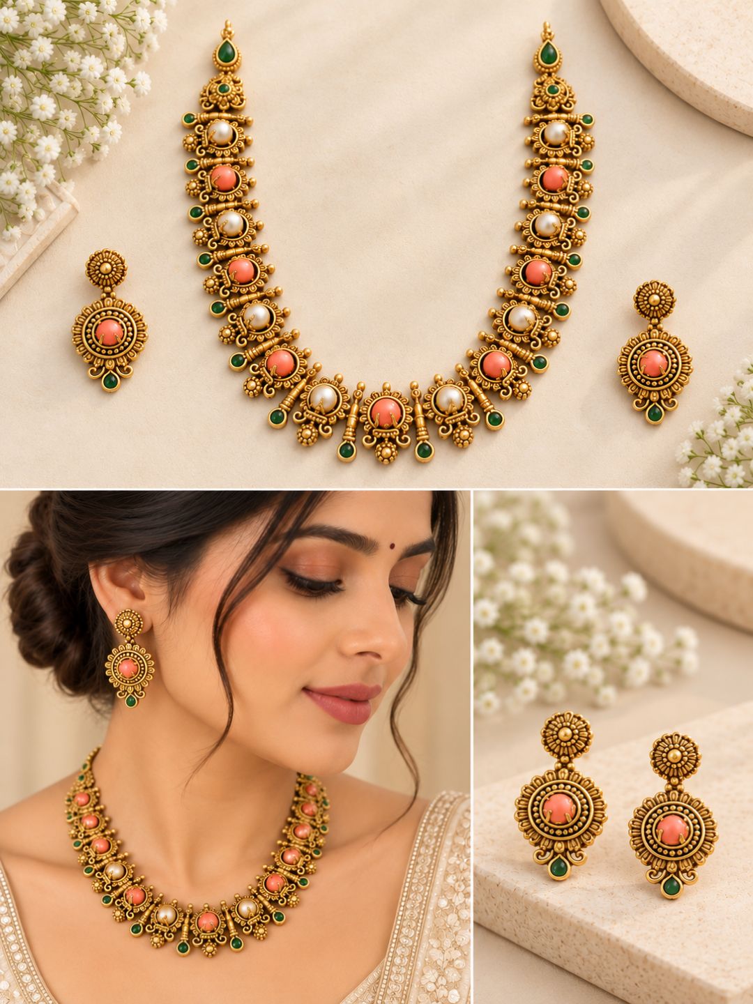 Ishhaara Himaana Ball Choker Necklace