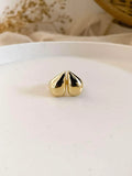 Ishhaara Hollow Bold Teardrop Ring