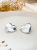 Ishhaara Hollow Heart Stud Earrings