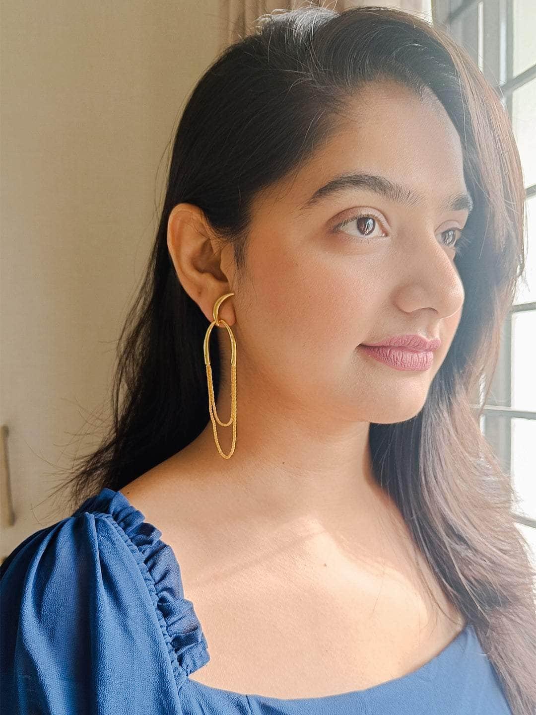 Ishhaara Hook With Loop Link Earrings