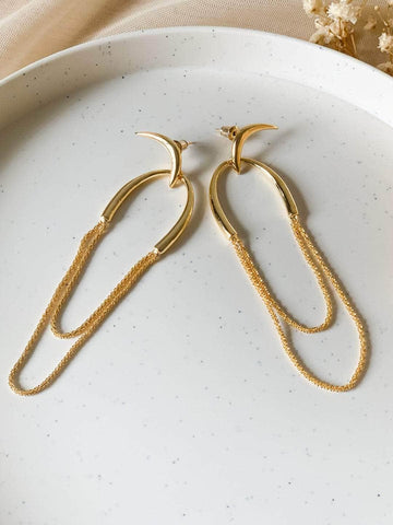 Ishhaara Hook With Loop Link Earrings