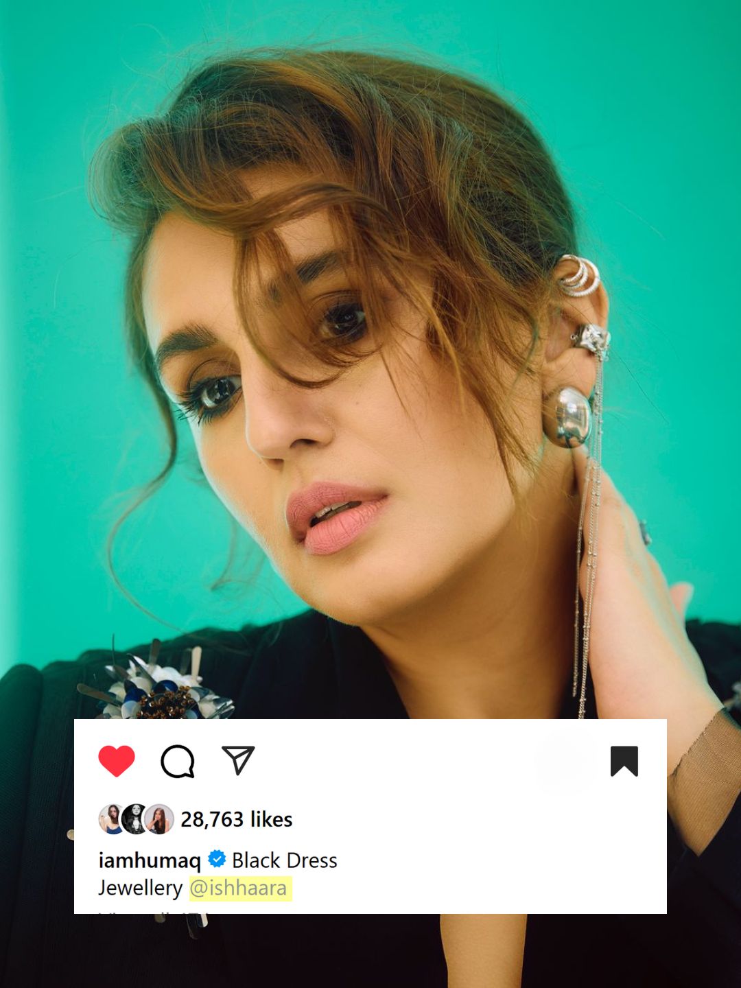 Ishhaara Huma Qureshi In Long Tassel Earcuff