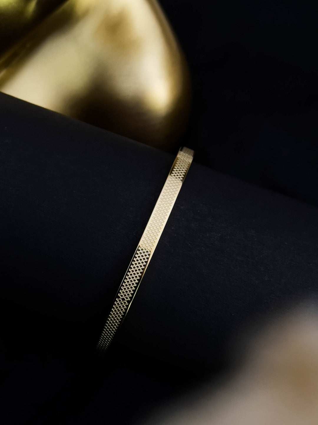 Ishhaara Intricate Designed Gold Tone Bracelet