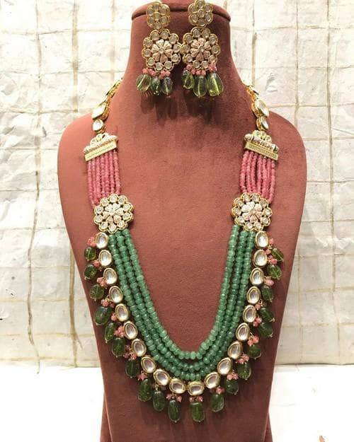 Ishhaara Intricate Flora Long Necklace Set