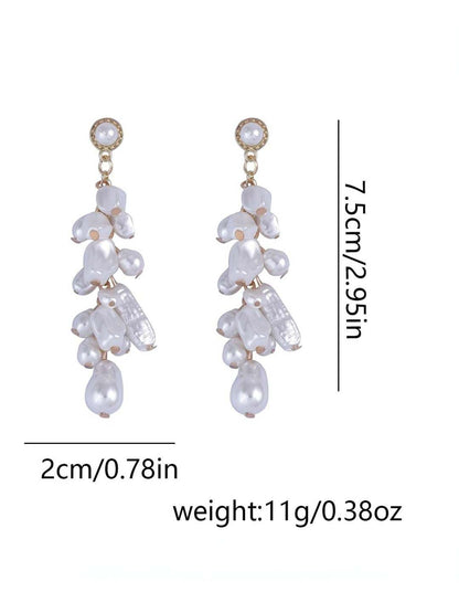 Ishhaara Irregular Pearl Necklace Stack Set