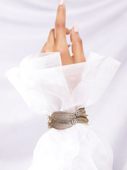Ishhaara Irregular Shaped American Diamond Bangle