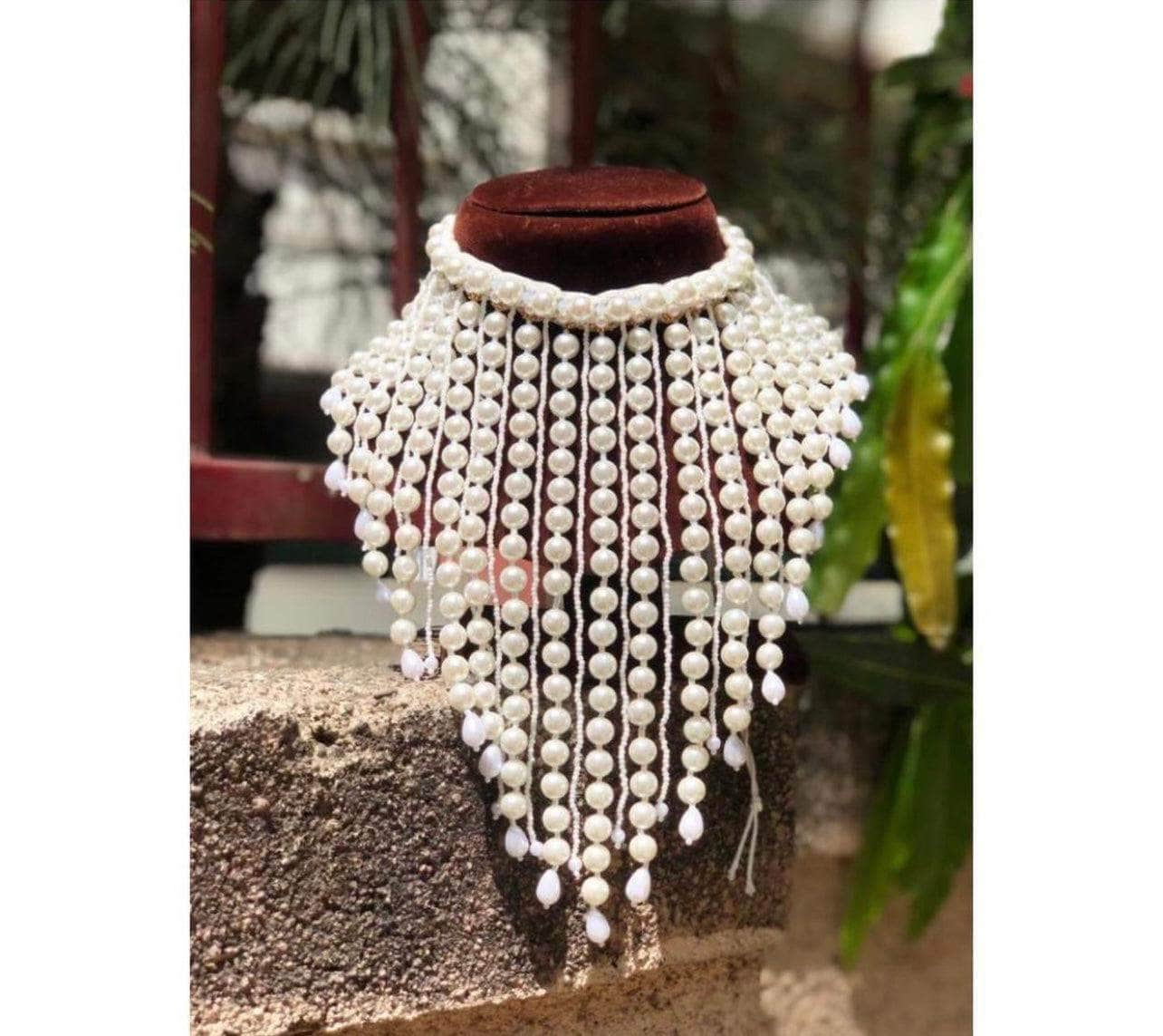 Ishhaara Ishita Mangal In  Pearl Tassel Necklace