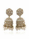 Ishhaara Ivory Pearl Kundan Jhumki