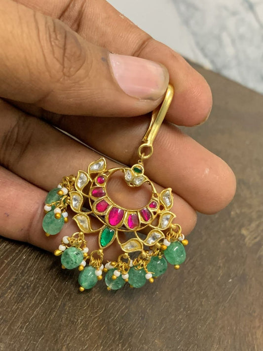 Ishhaara Jadau Chaand Flower Teeka