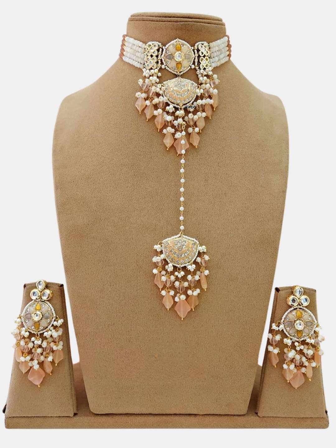 Ishhaara Jadau Choker Set In Pearl