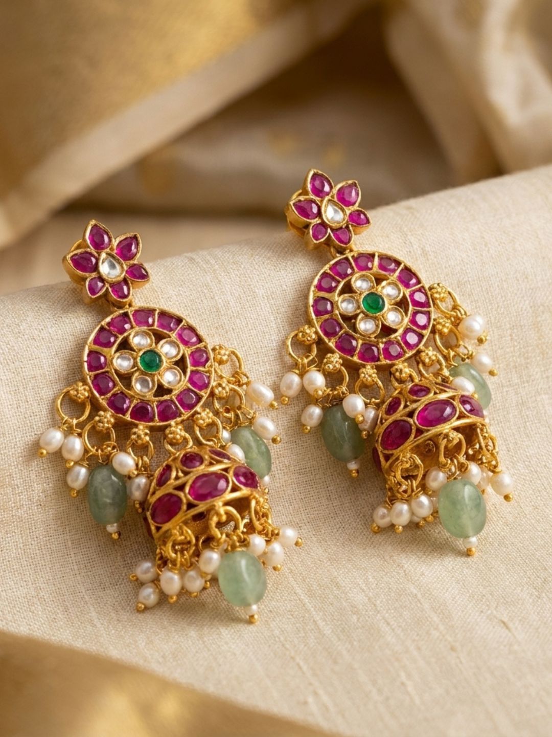 Ishhaara Jadau Kemp Pearl Earring