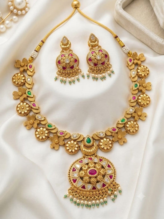 Ishhaara Jadau Kundan Designer Choker Necklace