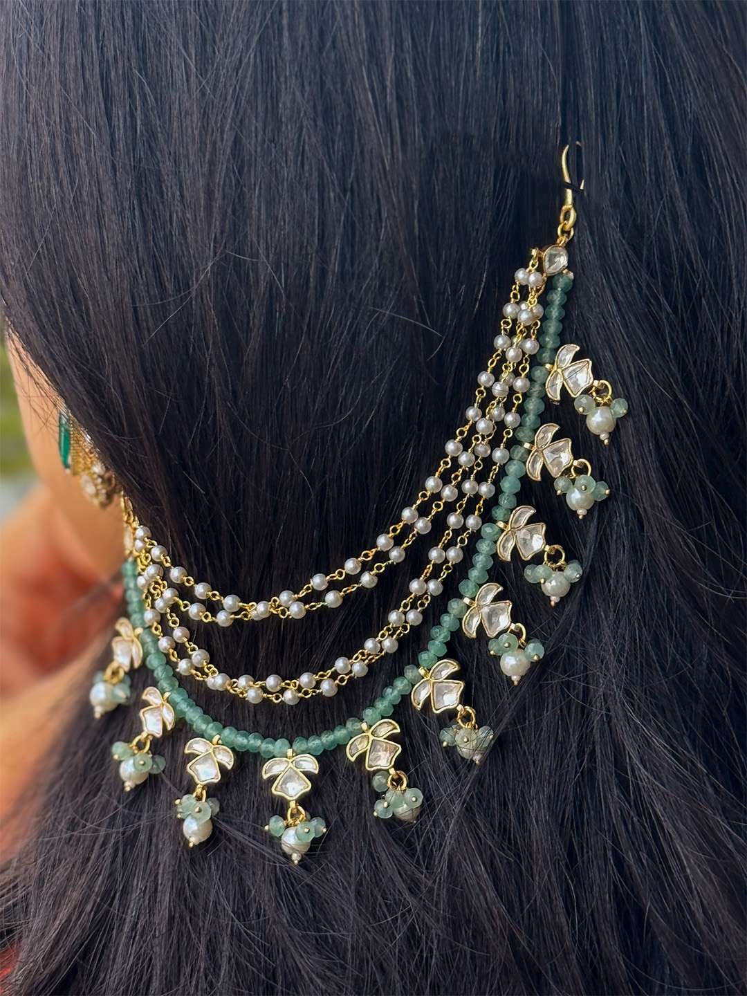 Ishhaara Jadau Kundan Ear Chain