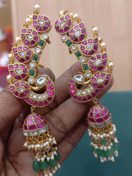 Ishhaara Jadau Kundan Earcuff Jhumkas