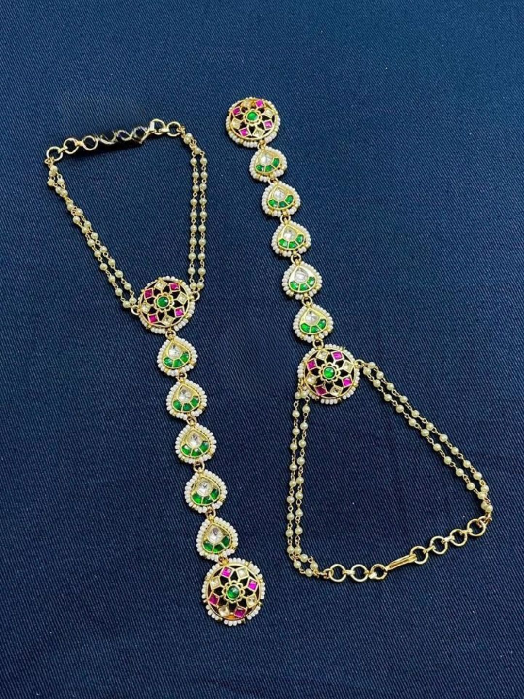 Ishhaara Jadau Kundan Heavy Designed Hathphool