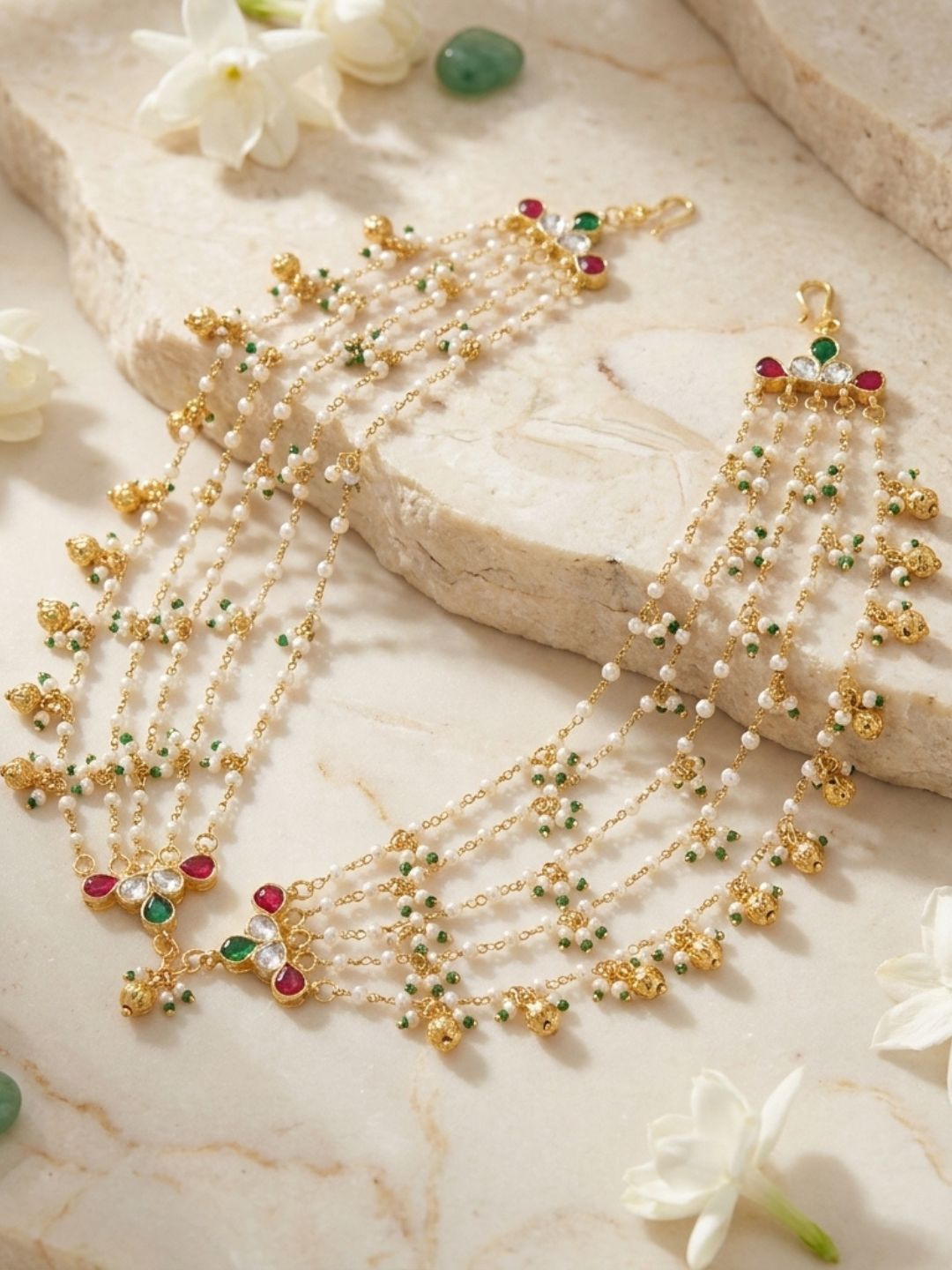 Ishhaara Jadau Kundan Layered Earchains