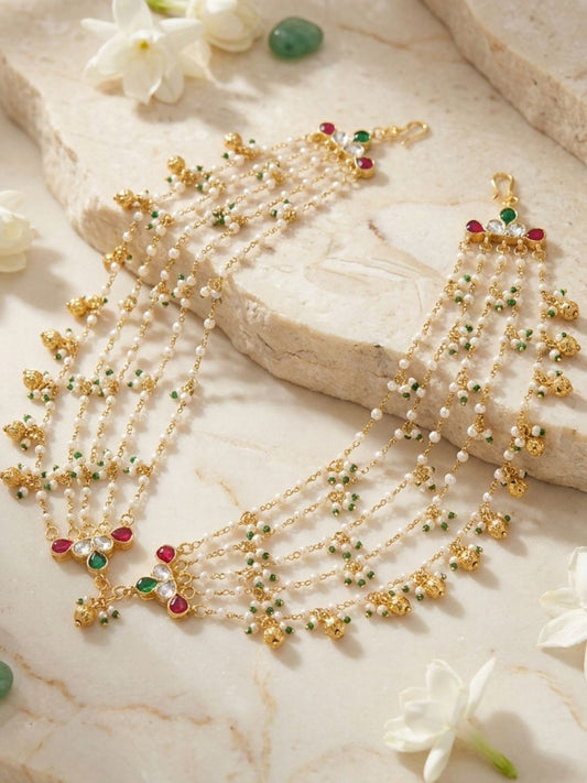Ishhaara Jadau Kundan Layered Earchains