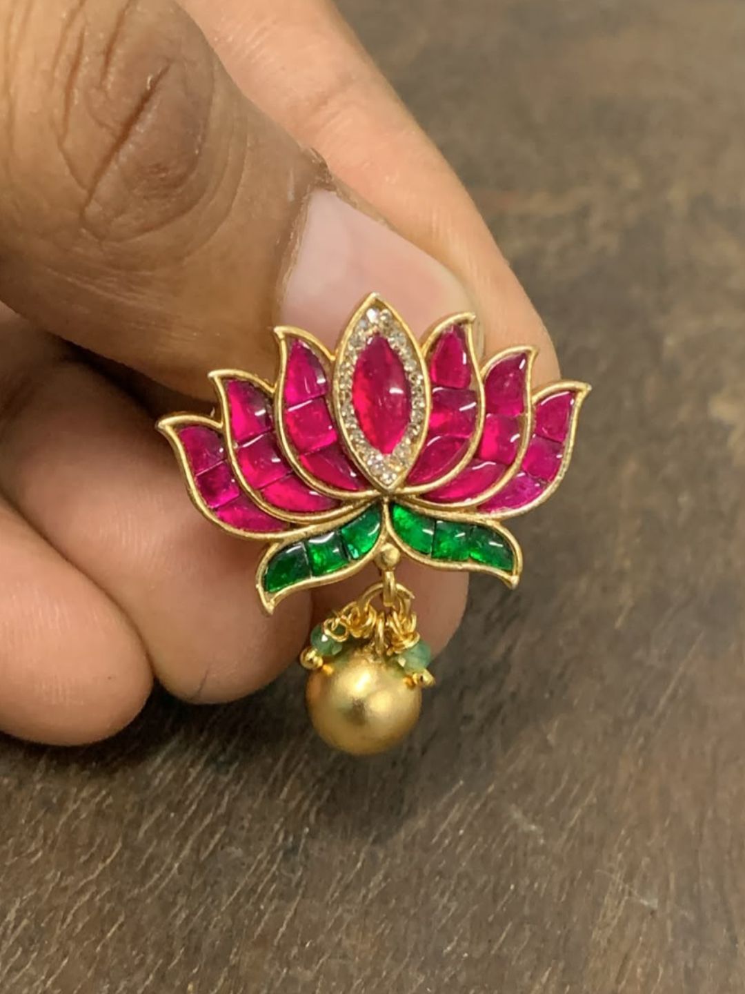 Ishhaara Jadau Kundan Lotus Ring