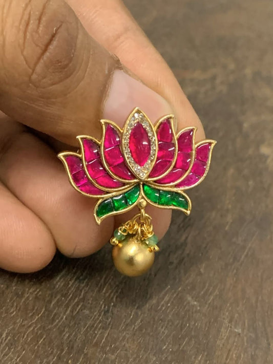 Ishhaara Jadau Kundan Lotus Ring