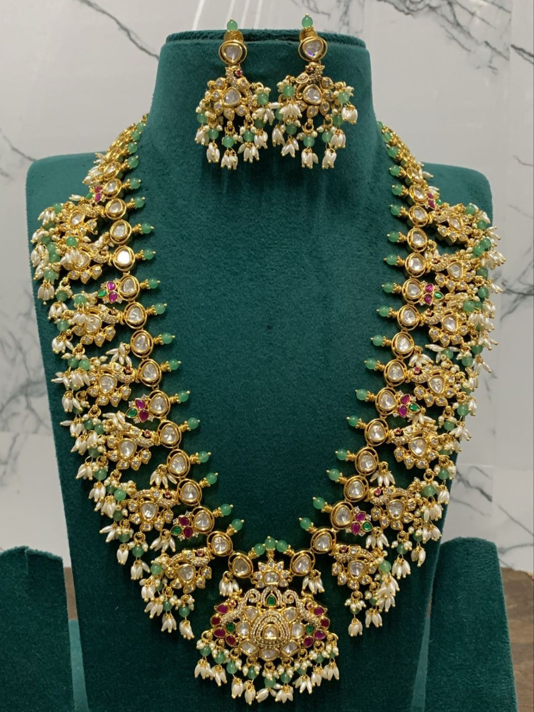 Ishhaara Jadau Kundan Stones Bridal Haram