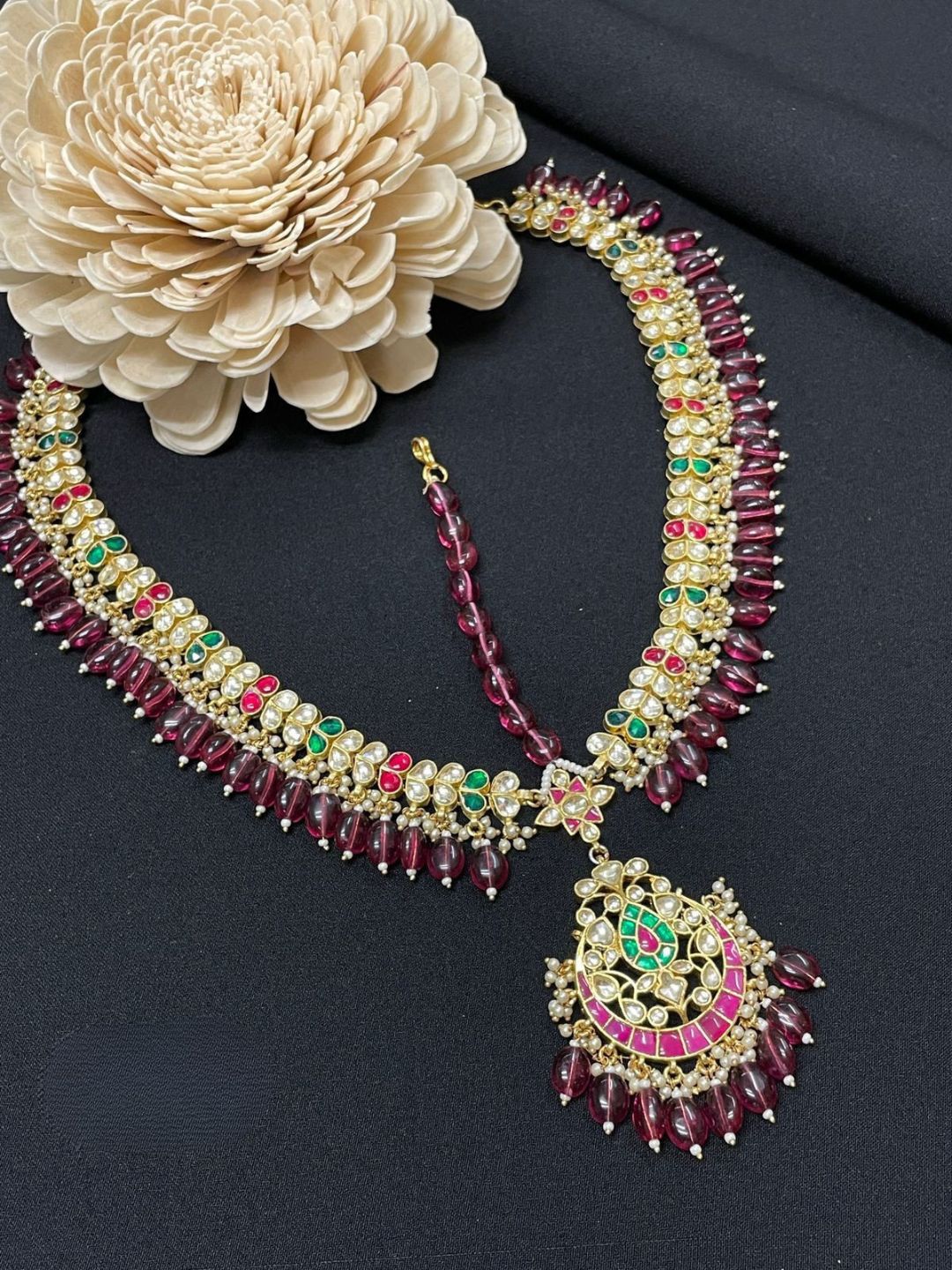 Ishhaara Jadau Kundan Stones Bridal Mathapatti