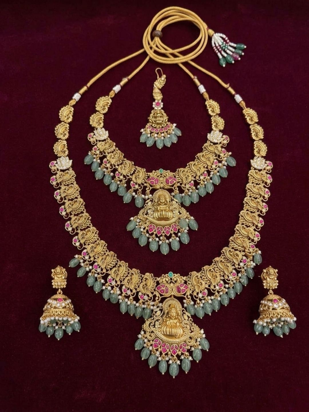 Ishhaara Jadau Kundan Studded Choker And Long Necklace