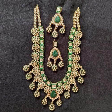 Ishhaara Jadau Meena Drop Necklace Set
