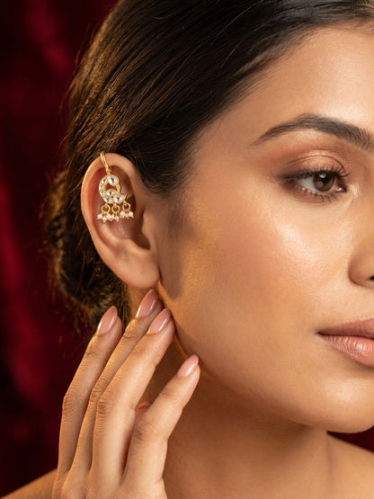 Ishhaara Jadau Peacock Bugadi Earrings
