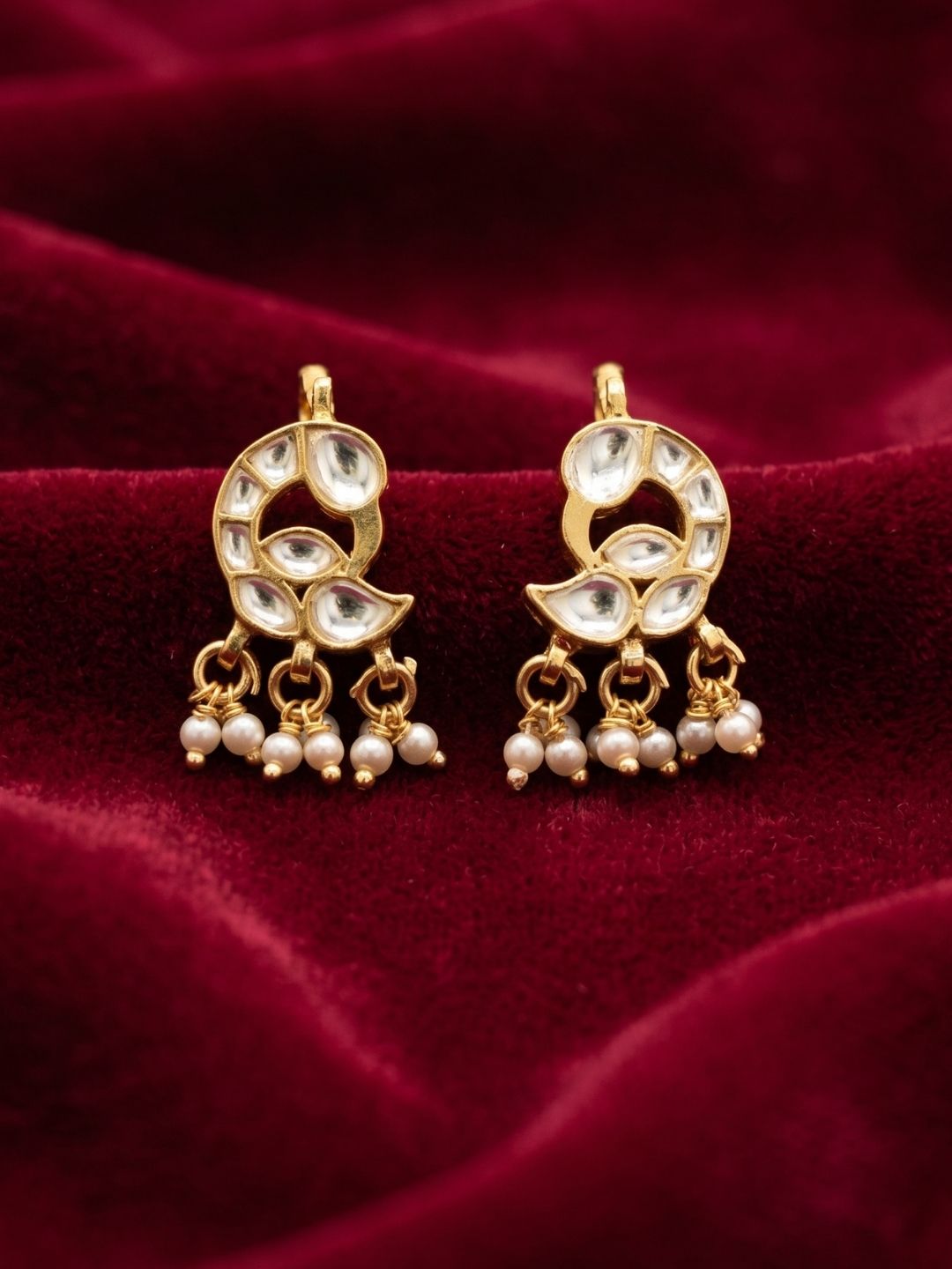 Ishhaara Jadau Peacock Bugadi Earrings