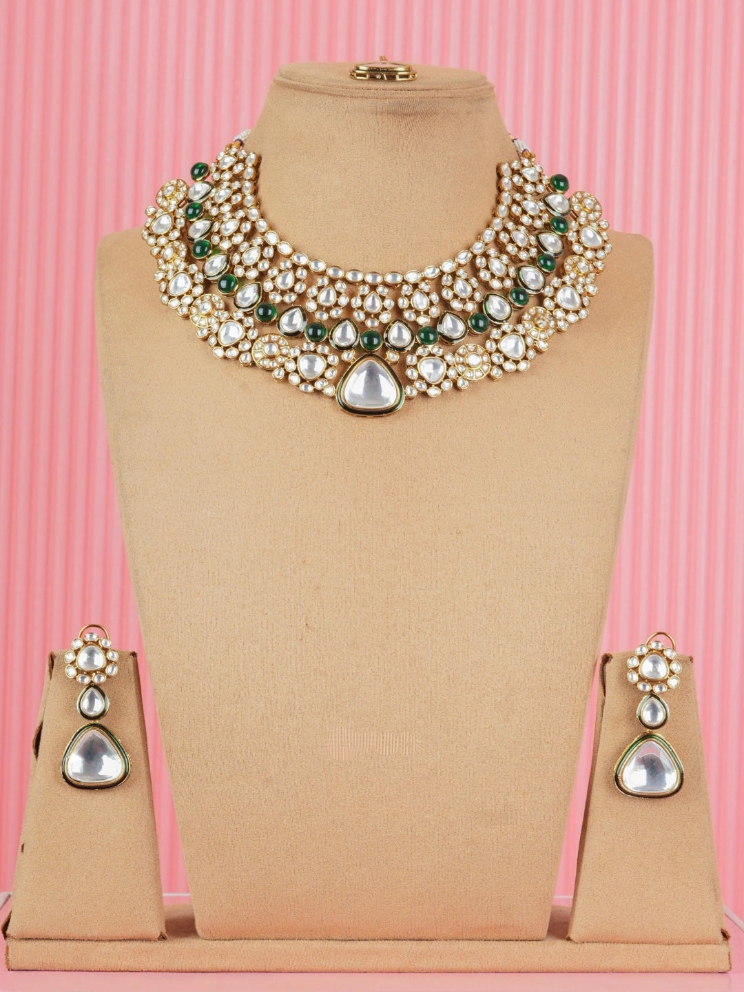 Ishhaara Jadau Polki Kundan Meenakari Bridal Necklace