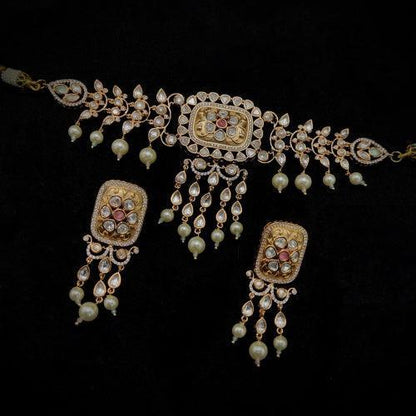 Ishhaara Jadau Polki Necklace Set