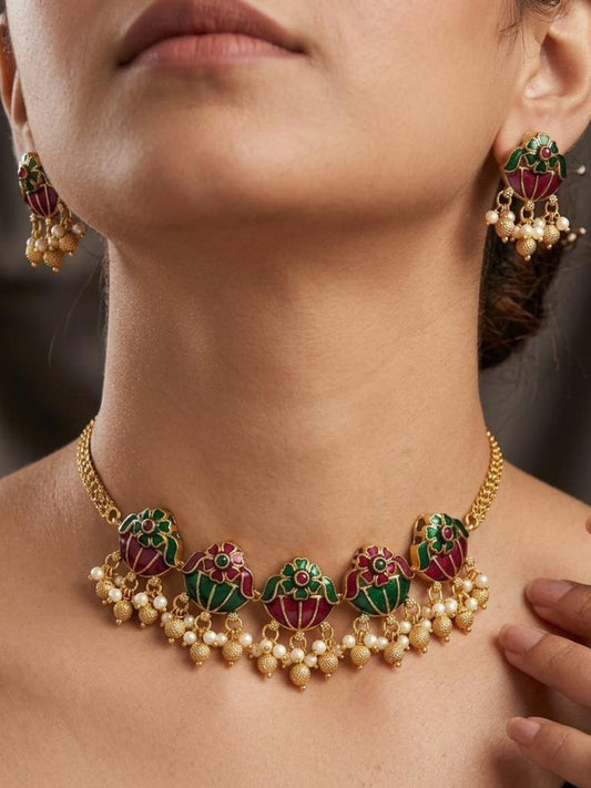 Ishhaara Jadau Statement Choker Necklace