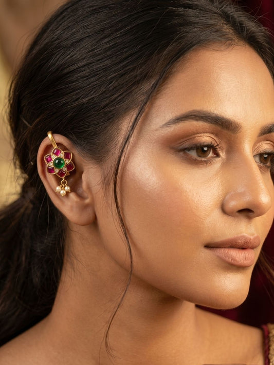 Ishhaara Jadau Studded Earcuffs