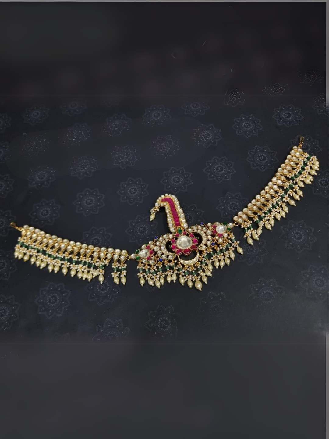 Ishhaara Jadau Studded Pearl Beaded Kalangi