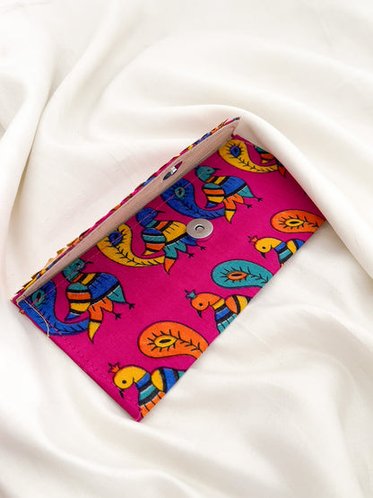 Ishhaara Jaipuri Embroided Fabric Envelope Clutches